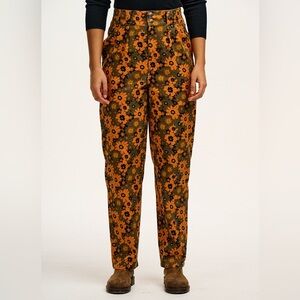 NWT Lucy & Yak Addison Jeans Organic Twill Orange Size 30 Waist